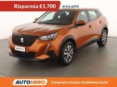 Usata Peugeot 2008 Active 101 CV (74 kW) 2021 Arancione SUV