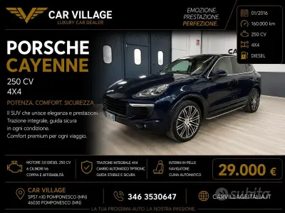 Usata Porsche Cayenne 250 CV (183 kW) 2016 Blu SUV