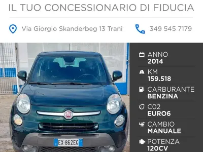 Usata Fiat 500L 120 CV (88 kW) 2014 Verde Monovolume