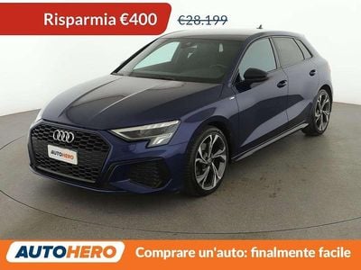Usata Audi A3 S-Line 150 CV (110 kW) 2020 Blu/azzurro Berlina