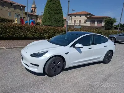 Usata Tesla Model 3 Standard Range Plus 88 kW (120 CV) 2021 Bianco Berlina