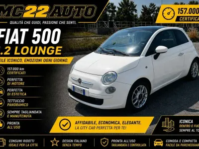 Usata Fiat 500 Lounge 69 CV (50 kW) 2010 Other Utilitaria