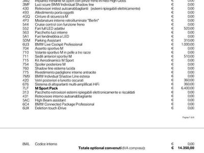 Usata BMW 218 M Sport 150 CV (110 kW) 2022 Nero Coupé