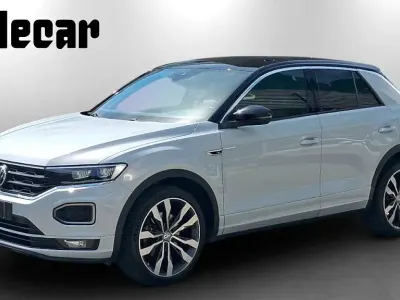 Usata VW T-Roc Sportline 150 CV (110 kW) 2019 White silver / tetto nero SUV