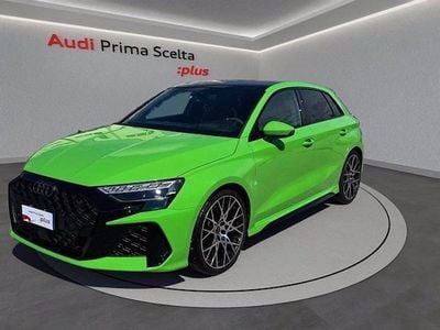 Nuova Audi RS3 Sportback Comfort 400 CV (294 kW) 2025 Verde kyalami Utilitaria