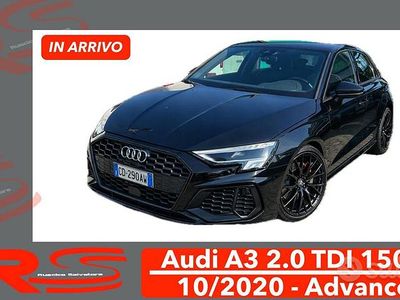 Usata Audi A3 Advanced 150 CV (110 kW) 2020 Nero Berlina