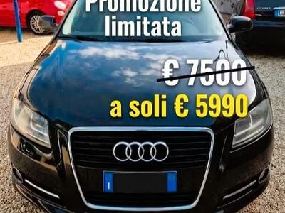 Usata Audi A3 90 CV (66 kW) 2010 Nero Utilitaria