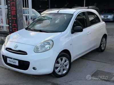 Usata Nissan Micra Tekna 80 CV (58 kW) 2013 Bianco Utilitaria