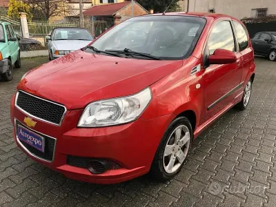 Usata Chevrolet Aveo 82 CV (60 kW) 2008 Rosso Berlina