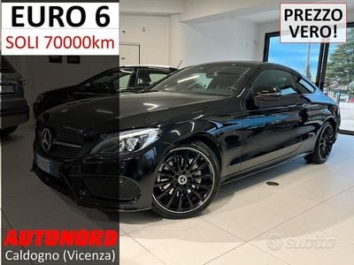 Usata Mercedes C200 Premium 184 CV (135 kW) 2018 Nero Berlina
