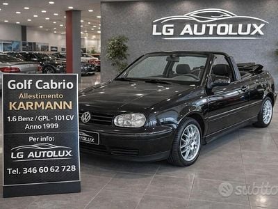 Usata VW Golf Cabriolet Karmann 101 CV (74 kW) 1999 Nero Cabrio