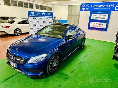 Usata Mercedes C250 Premium Plus 204 CV (150 kW) 2018 Blu Coupé