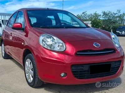 Usata Nissan Micra Tekna 80 CV (58 kW) 2011 Rosso Utilitaria