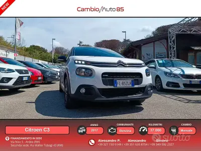 Usata Citroën C3 Feel 82 CV (60 kW) 2017 Bianco Berlina
