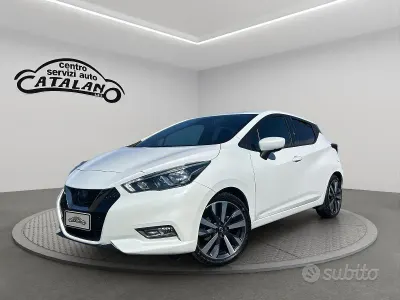 Usata Nissan Micra Tekna 90 CV (66 kW) 2018 Bianco Utilitaria