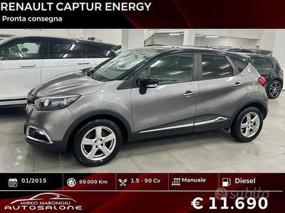 Usata Renault Captur 90 CV (66 kW) 2015 Grigio SUV