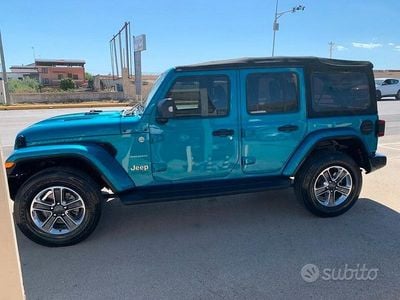 Usata Jeep Wrangler Sahara 200 CV (147 kW) 2021 Blu SUV