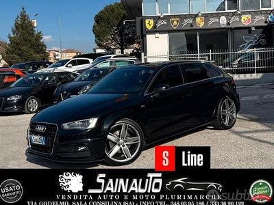 Usata Audi A3 S-Line 184 CV (135 kW) 2014 Nero Berlina