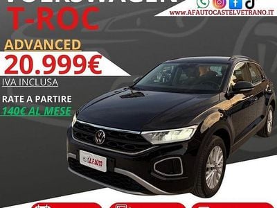 Usata VW T-Roc Advance 150 CV (110 kW) 2022 Nero SUV