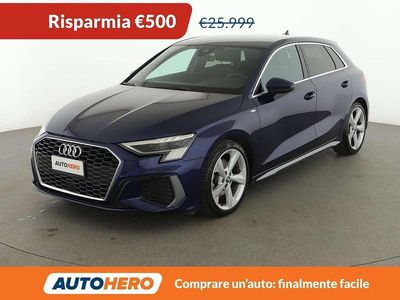 Usata Audi A3 S-Line 150 CV (110 kW) 2021 Blu/azzurro Berlina
