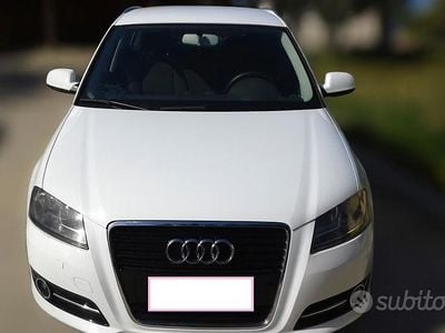 Usata Audi A3 90 CV (66 kW) 2012 Bianco Berlina