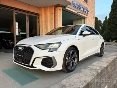 Usata Audi A3 S-Line 150 CV (110 kW) 2022 Bianco Berlina