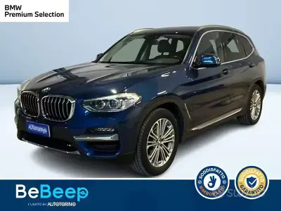 Usata BMW X3 Luxury Line 292 CV (214 kW) 2021 Blu metallizzato SUV