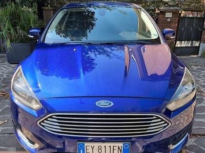 Usata Ford Focus Titanium S 120 CV (88 kW) 2015 Blu Berlina