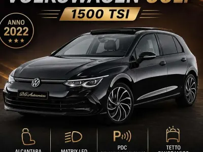 Begagnad VW Golf VIII Life 131 HK (96 kW) 2022 Svart Sedan