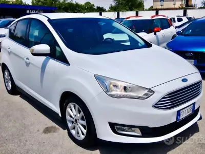 Usata Ford C-MAX Titanium 120 CV (88 kW) 2018 Bianco Monovolume