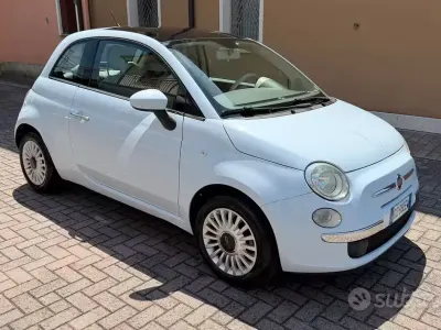 Usata Fiat 500 Lounge 75 CV (55 kW) 2009 Bluazzurro Cabrio