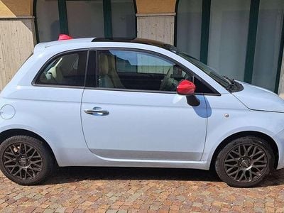 Usata Fiat 500 Lounge 101 CV (74 kW) 2009 Blu/azzurro Utilitaria