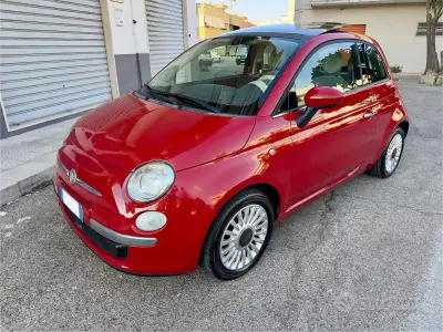 Usata Fiat 500 Lounge 69 CV (50 kW) 2009 Rosso Cabrio