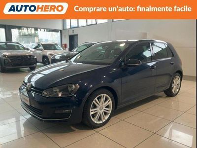 Usata VW Golf VII Highline 110 CV (80 kW) 2016 Blu Berlina