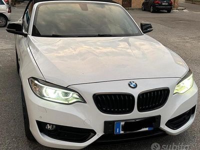 Usata BMW 220 Sport Line 190 CV (139 kW) 2015 Bianco Cabrio