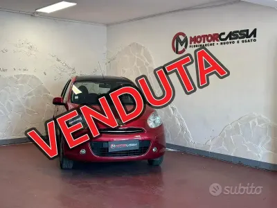 Usata Nissan Micra 80 CV (58 kW) 2013 Rosso Utilitaria
