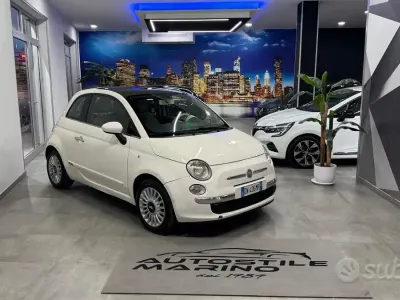 Usata Fiat 500 Lounge 75 CV (55 kW) 2009 Bianco Cabrio