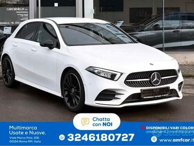 Usata Mercedes A200 AMG line 163 CV (119 kW) 2020 Bianco Berlina