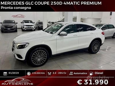Usata Mercedes GLC250 Premium 204 CV (150 kW) 2019 Bianco Coupé