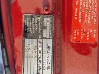 Usata Mercedes SL500 245 CV (180 kW) 1987 Rosso Cabrio