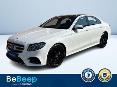 Usata Mercedes E220 AMG line 194 CV (142 kW) 2017 Bianco pastello Berlina