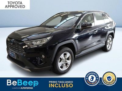 Usata Toyota RAV4 Hybrid Active 218 CV (160 kW) 2019 Nero pastello SUV