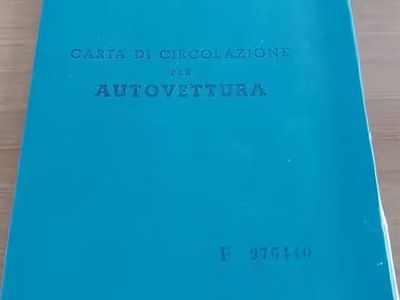 Usata Fiat 500 1960 Utilitaria