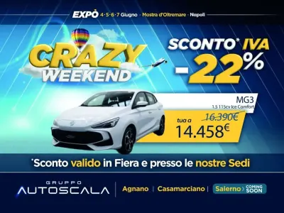 Nuova MG MG3 Comfort 116 CV (85 kW) 2025 Dover withe Utilitaria