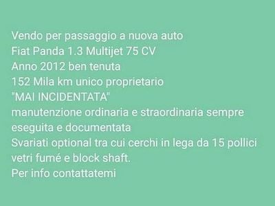 Usata Fiat Panda 2012 Nero Berlina