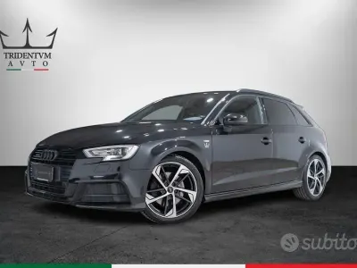 Usata Audi A3 Sport 190 CV (139 kW) 2019 Nero Berlina
