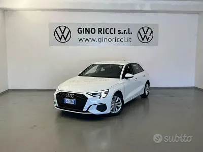 Usata Audi A3 Business 150 CV (110 kW) 2020 Bianco Berlina