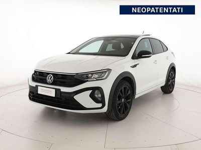 Usata VW Taigo R-line 110 CV (80 kW) 2022 Pure white nero SUV