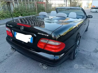 Usata Mercedes CLK430 AMG 279 CV (205 kW) 2001 Nero Cabrio