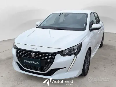 Usata Peugeot 208 Active 101 CV (74 kW) 2021 Bianco Utilitaria